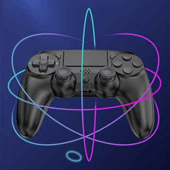 Беспроводной игровой контроллер, совместимый с Bluetooth, вибрационный геймпад для PS4, консоли PS3, ПК, шестиосевые джойстики с сенсорной панелью