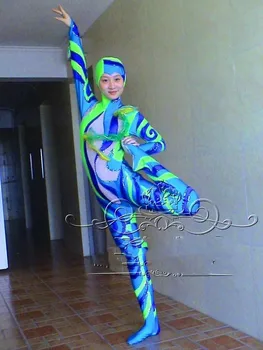 Эластичный сиамский костюм с граффити для акробатики джиу-джитсу, персонализированный для мужчин и женщин.