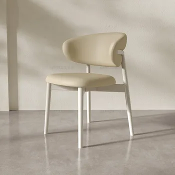 Скандинавские Обеденные стулья для гостиной Деревянные Удобные Стулья для вечеринок для макияжа Дизайнерская Офисная мебель Sedie Sala Da Pranzo Кухонная Мебель WJ30XP