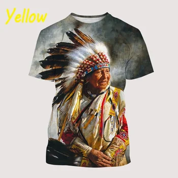 Летняя футболка бренда BIANYILONG, индивидуальность, культура племени, стиль ретро, 3D печать, мужской спортивный топ с круглым вырезом и короткими рукавами