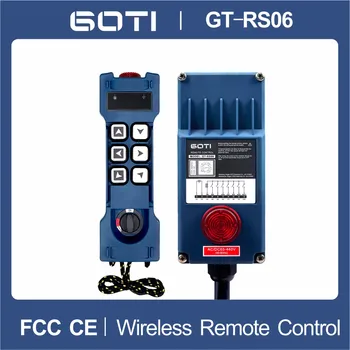 GT-RS06 Промышленный Беспроводной Подъемный кран с дистанционным управлением, 6 Односкоростных переключателей каналов, GOTI 12V18-65V65-440V AC/DC, Замена F21-E1B