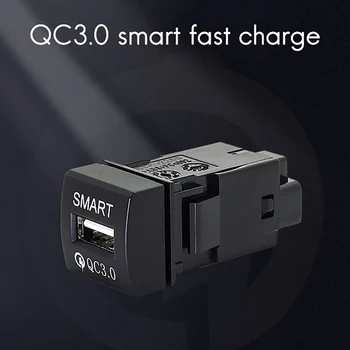 Автомобильное USB-зарядное устройство QC3.0, автомобильное зарядное устройство с USB-портом для Toyota Ralink 2019