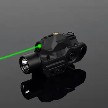 Перезаряжаемый высококачественный светодиодный пистолетный оружейный фонарь с зеленым лазерным интеллектуальным сенсорным переключателем, стробоскопический пистолет, фонарик lanterna mira