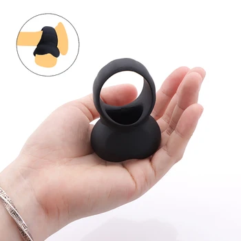 Новейшая Мягкая Эластичная яйцеклетка для эякуляции Силиконовая секс-игрушка для пениса, кольцо для члена, задерживающее эякуляцию, Многоразовый бондаж для яичек для мужчин Sexshop