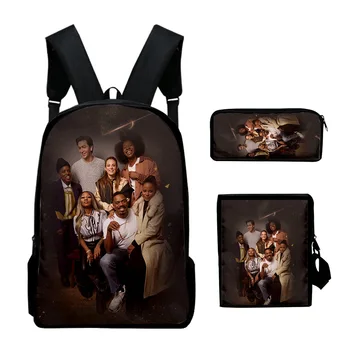 Модная новинка, роскошный 3D принт ZOLA, 3 шт. /компл., школьные сумки для учеников, рюкзак для ноутбука, наклонная сумка через плечо, пенал