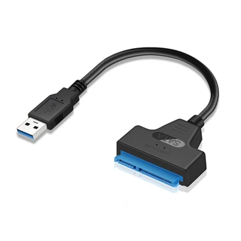Конвертер кабеля жесткого диска USB 3.0 в SATA7 + 15pin 2,5-дюймовый жесткий диск SSD