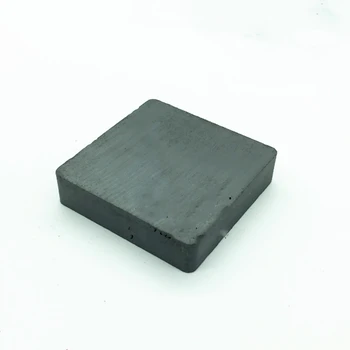 4шт Блочный ферритовый магнит 50x50x12 мм Ферритовый прямоугольный магнит Y30 Традиционный черный магнитный блок 50*50*12 мм