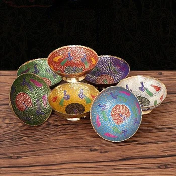 Тибетский чайник с павлином ручной работы - красочный набор чаш для любителей чая и украшения дома