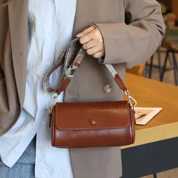 Корейские модные сумки через плечо для женщин, сумки из натуральной кожи, женские сумки-тоут, сумки-подушки на плечо, новинка 2023 года