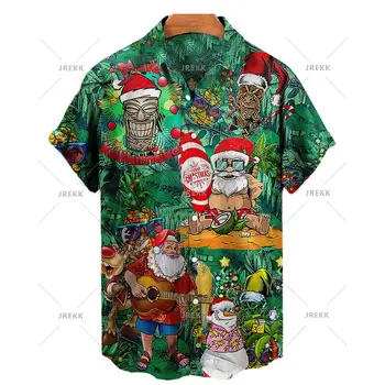 Летние мужские гавайские 3D рубашки, размер XXS-6XL, уличная одежда, короткий рукав, негабаритная блузка Camisa Floral Masculina в стиле ретро