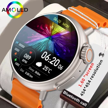 Умные часы Ultra серии с беспроводной зарядкой, мужские умные часы с NFC, Водонепроницаемые звонки по Bluetooth, Фитнес-браслет для женщин для Xiaomi Apple