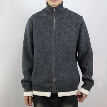 Новое поступление кардиган Margiela Style MM6 на молнии, вязаный свитер, шерстяное пальто, оригинал для мужчин и женщин