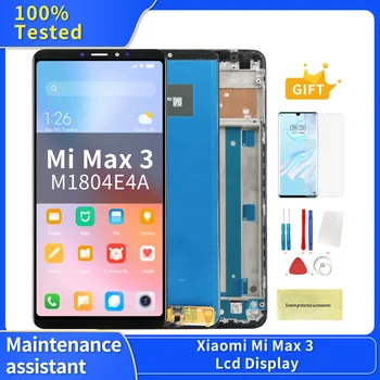Замена экрана дисплея Max 3, для Xiaomi Mi Max 3 M1804E4A ЖК-дисплей Цифровой Сенсорный экран с рамкой для экрана Mi Max3