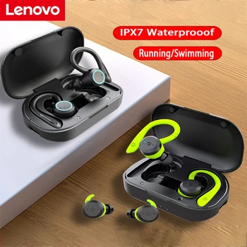 Lenovo НОВЫЕ Плавательные Bluetooth-Гарнитуры Air Buds 4 Pro ear Pods Беспроводные Наушники Для Спортивного Бега IPX7 Водонепроницаемые Наушники С Микрофоном