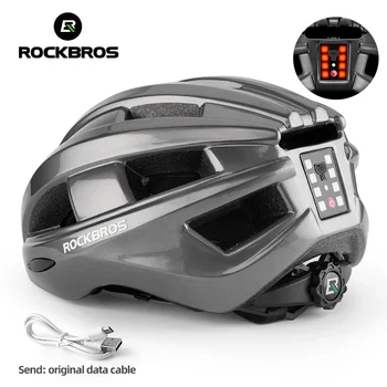 Rockbros официальный Велосипедный Световой Шлем С Интегральной формой Светодиодного Заднего Освещения Велосипедный Шлем Со Светоотражающим Сигналом EPS + PC MTB Шлемы
