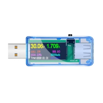 Высокоточный профессиональный мультиметр USB тестер Измеритель тока мощности Цифровой дисплей Идентификация быстрой зарядки G6KA