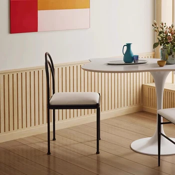 Минималистичные обеденные стулья для гостиной, удобные для макияжа и ожидания, уникальные обеденные стулья, мебель для вечеринок в ресторане Sillas в постмодернистском стиле