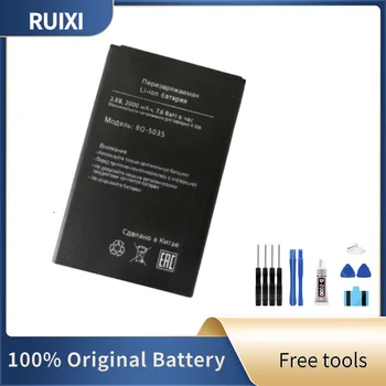 RUIXI Оригинальный Аккумулятор 2000 мАч BQ-5035 Аккумулятор Для BQ BQ-5035 Velvet BQS-5035 BQ 5035 Аккумуляторы Для мобильных телефонов + Бесплатные Инструменты