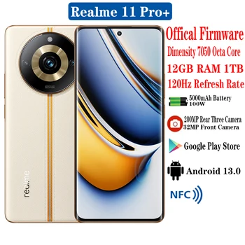Новый мобильный телефон Realme 11 Pro + Pro Plus 5G 6,7 