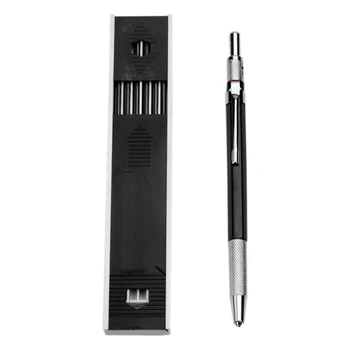 2шт 2,0 Мм механический карандаш Грифельный карандаш для чернового рисования, Плотницкое рукоделие, художественные наброски С 24 шт пополнением - черный