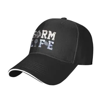 Классическая бейсбольная кепка Farm Life, регулируемая, подходит для мужчин и женщин, Простая Низкопрофильная шляпа, черная