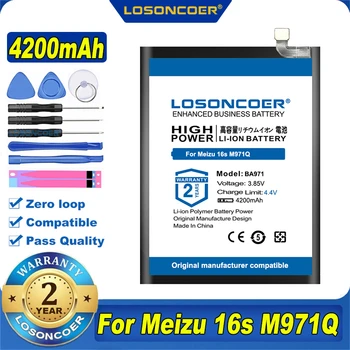 100% Оригинальный LOSONCOER Новый Аккумулятор BA971 Емкостью 4200 мАч Для мобильного Телефона Meizu 16s M971Q/C/Y