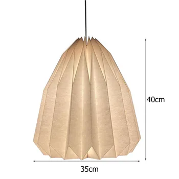 Абажур для фонаря Nordic из бумаги Оригами Складной Подвесной светильник Home Decor