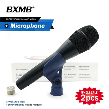 2 шт./лот Высококачественный проводной микрофон KSM9B, профессиональный динамический микрофон KSM9, суперкардиоидный Микрофон для караоке, подкаста, живого вокала.