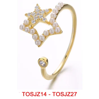 Fahmi 2021 новое кольцо из 100% стерлингового серебра 925 пробы со звездой и жемчугом, модное кольцо 