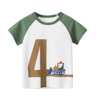 Летние прелести: модные футболки с короткими рукавами для маленьких мальчиков (1-6 лет)