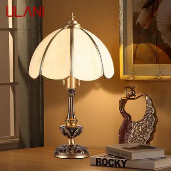 ULANI Современная Латунная Настольная Лампа LED European Creative Luxury Glass Copper Настольная Лампа Для Дома Гостиной Кабинета Спальни