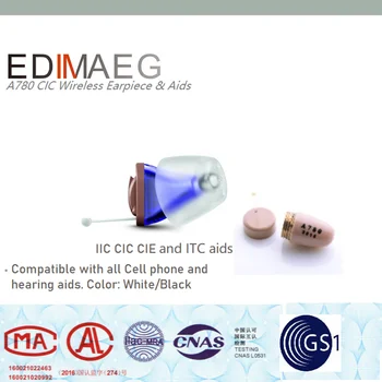 EDIMAEG A780 Слуховой аппарат IIC CIC и беспроводной наушник Мини-вкладыш невидимые наушники-гарнитуры (только A780))
