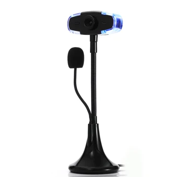 Веб-камера USB HD 1080P, веб-камера с микрофоном, веб-камера со светодиодной подсветкой, USB-кабель, бесплатный привод, ПК, веб-камера для настольного ноутбука