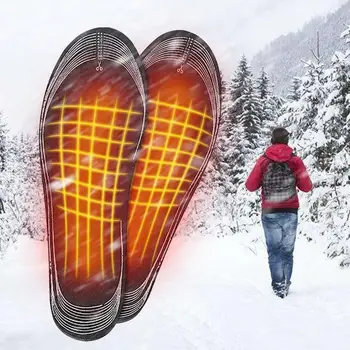 Стельки для обуви с USB-подогревом, перезаряжаемые Электрические нагревательные стельки для ботинок, грелки для ног Во время зимних приключений, таких как Охота, катание на лыжах