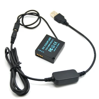 Кабель USB Type C + DCC11 BLG10 Замена Фиктивного Аккумулятора Panasonic Lumix DMC-GF6 GF5 GF3K TZ100 LX100 GX7 S6 S6K GX80 GX85 GX9