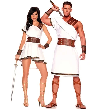 Костюм пары из греческой мифологии для взрослых на Хэллоуин, средневековый арабский римский воин, карнавальный костюм для косплея, маскарадное платье для вечеринки