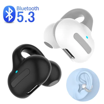 Наушники HIFI Sports с костной проводимостью Bluetooth С открытым зажимом для ушей Беспроводные наушники с микрофоном Гарнитуры для iPhone Samsung Mi Android