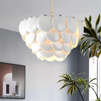 Люстра Pembridge Современная белая керамика подвесной светильник Домашний декор Стеклянный светильник для столовой Спальни кухни островные светильники