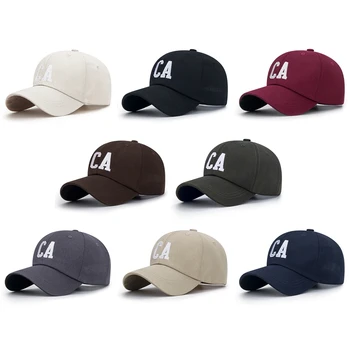 Осенняя Новая бейсболка с вышитой буквой CA для мужчин, женщин, женская кепка, мужские кепки, Шляпа дальнобойщика, Регулируемые шляпы для папы