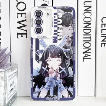 Чехол Columbina Anime Case для Xiaomi Poco X3 NFC X4 GT X5 Pro F3 F4 F5 M3 M4 Redmi 10 Game Genshin Impact Чехол для телефона