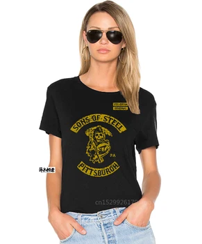 LEQEMAO 2019 Модная футболка Bandit Sons of Steel Питтсбург Гарден Стилерс SOa Reaper Футболист хлопковая футболка С круглым вырезом