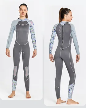 Женский гидрокостюм для дайвинга, снорклинга, серфинга, плавания из неопрена толщиной 3 мм, женский гидрокостюм на молнии