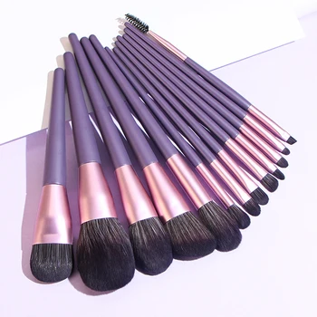 13ШТ Yise Фиолетовый Набор кистей для макияжа Пудра румяна Глянцевый набор кистей для макияжа Инструмент для макияжа