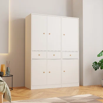 Европейские шкафы для спальни, белые съемные шкафы для экономии места, большие, сверхпрочные шкафы для спальни Szafki Do Salonu Nordic Furniture