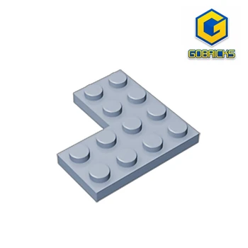 Угловая ПЛАСТИНА Gobricks GDS-696 2X4X4 - 4x4 совместима с детскими строительными блоками lego 2639 