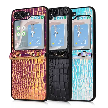 для Samsung flip5, противоударный кожаный чехол для мобильного телефона Samsung Z Flip 5, Flip5, Zflip5, лучшая защита, модный чехол