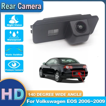 Камера заднего вида автомобиля, резервная парковочная камера ночного видения, водонепроницаемая высококачественная RCA для Volkswagen EOS 2006 ~ 2008 2009