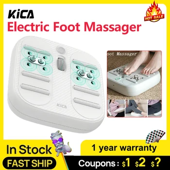 Электрический массажер для ног KICA Беспроводной Разминающий массажер для спины и ног для расслабления тела, снятия боли при подошвенном фасциите.