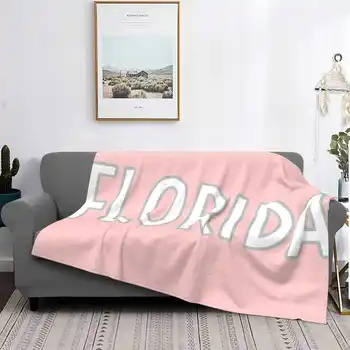 Серое одеяло Florida, Мягкое теплое портативное одеяло для путешествий, Аскетичное Instagram, Трендовый логотип Maryland, Популярный