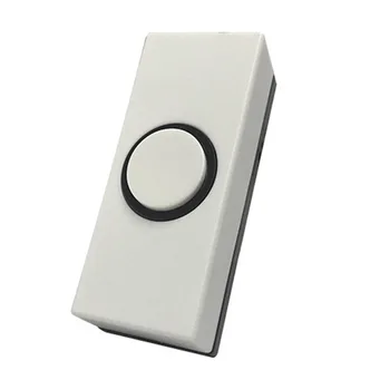 Кнопка дверного звонка для обустройства дома, офисных зданий, кнопка звонка, Нажимная кнопка, Белые вставки из пластика, Жесткая проводка